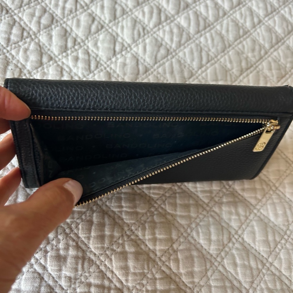 Bandolino Black Wallet with Gold Button - Picture 8 of 13